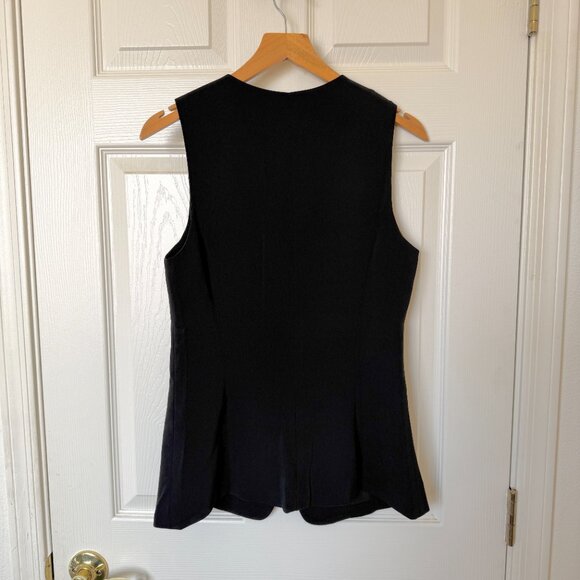 Madewell Cutaway Long Vest - NWT (4, Black) - Picture 8 of 12